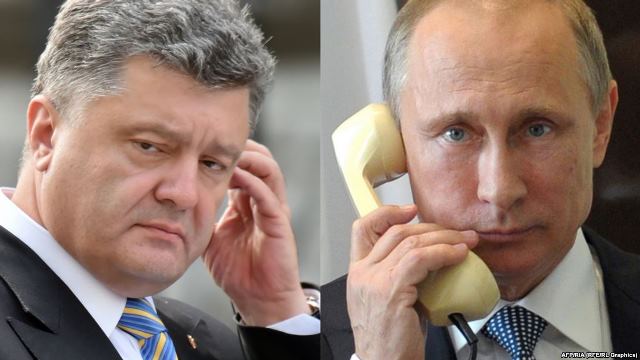 Путин провел телефонный разговор с Порошенко